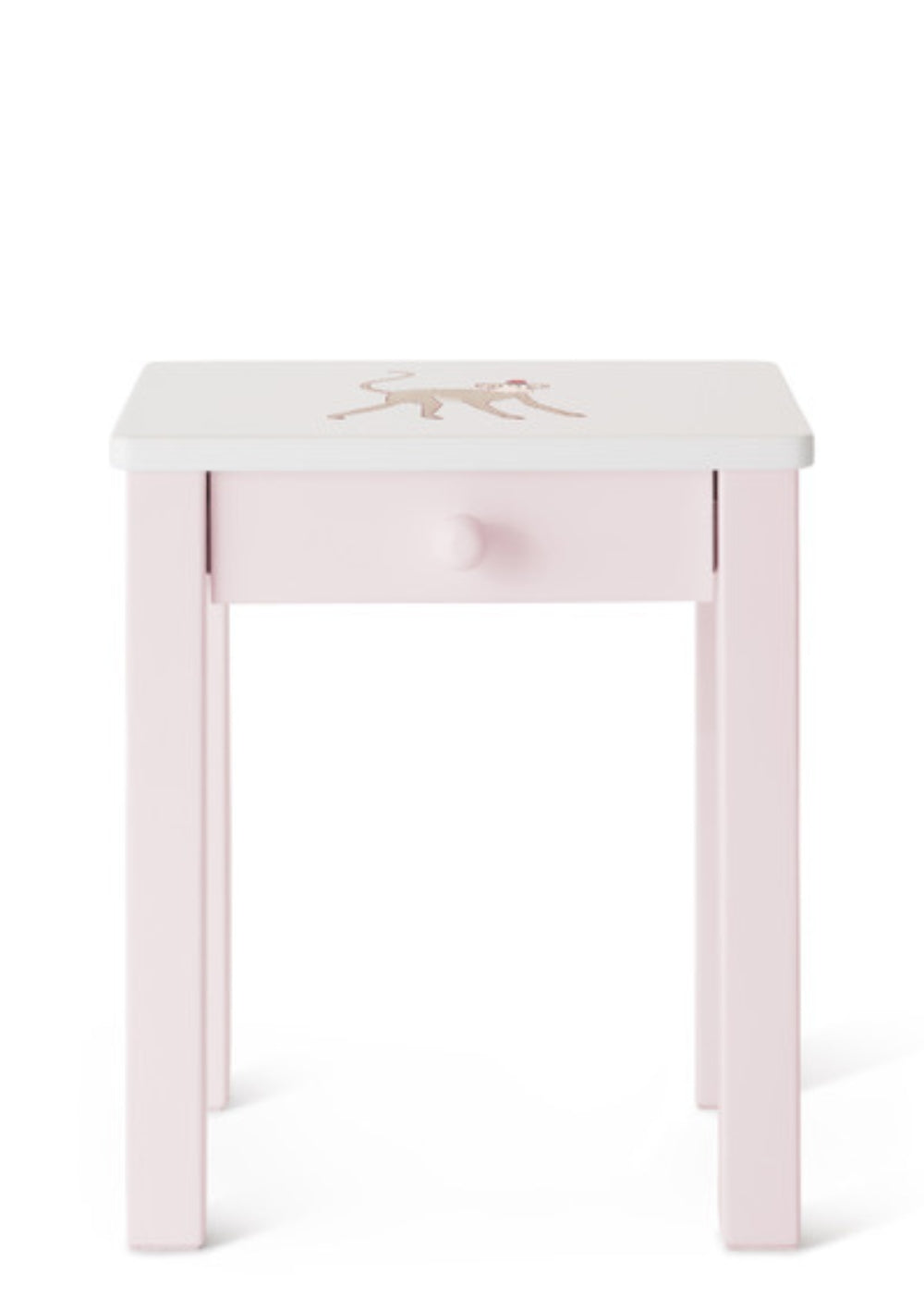 Isle of Dogs Design Nachttisch rosa handbemalt