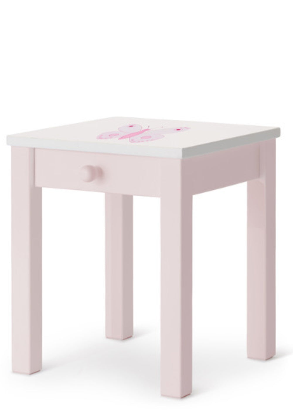 Isle of Dogs Design Nachttisch rosa handbemalt