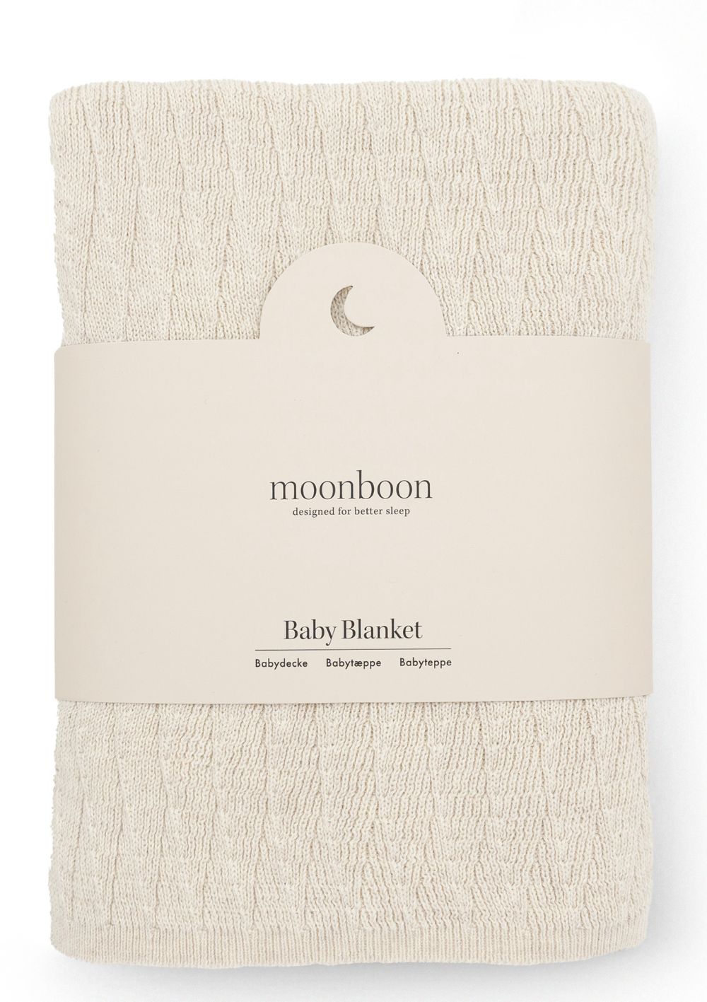 Moonboon Babydecke Nature 80 x 100 cm