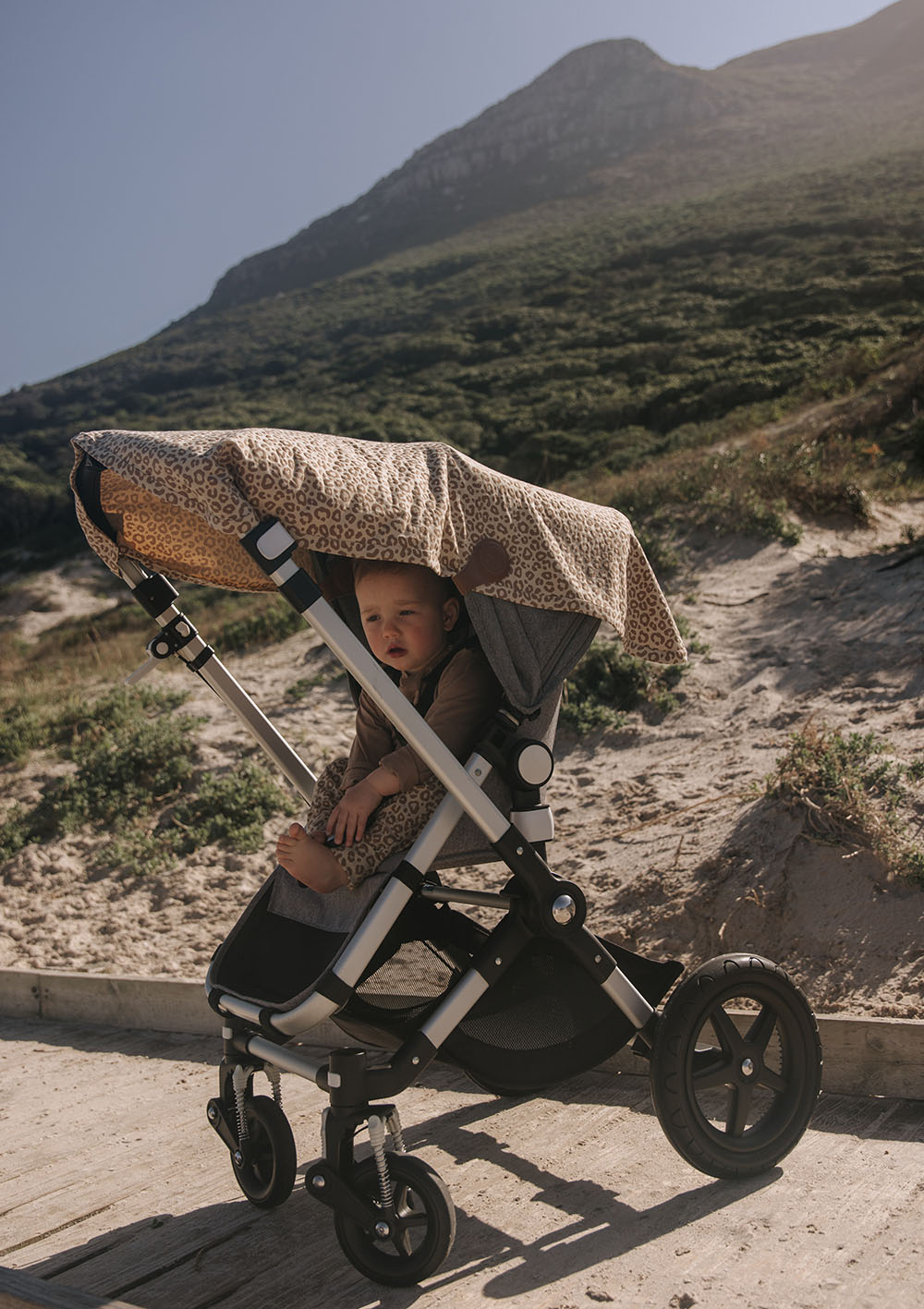 Cloby Multifunktionale UV-Decke UPF 50+ Leopard Brown