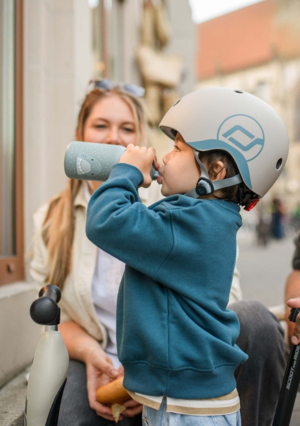 Scoot and Ride Helm Größe XXS-S ash