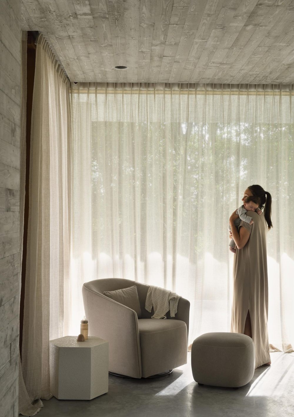 Quax Hocker 'Gomi' Latte