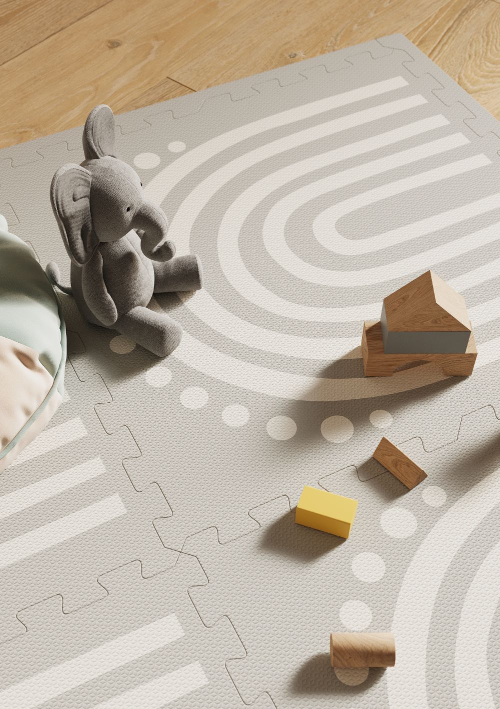 Funzy Spielmatte 'Arch' Delfin Grau 120 x 180 cm
