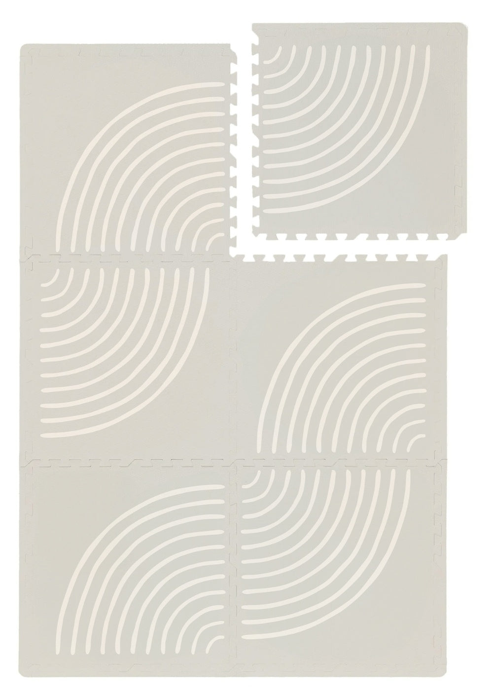 Funzy Spielmatte 'Smiles' Delfin Grau 120 x 180 cm