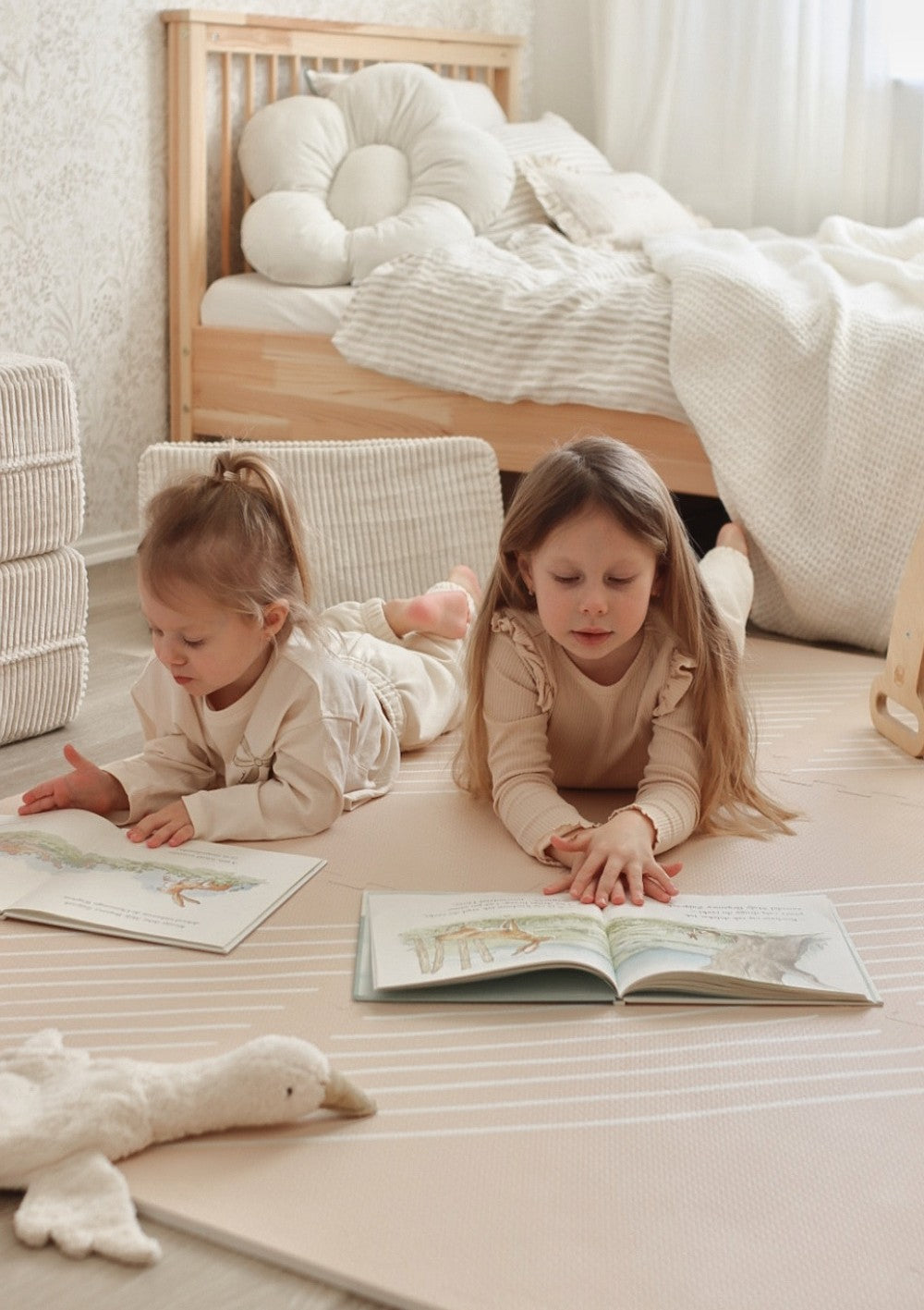 Funzy Spielmatte 'Smiles' Bliss Beige 120 x 180 cm