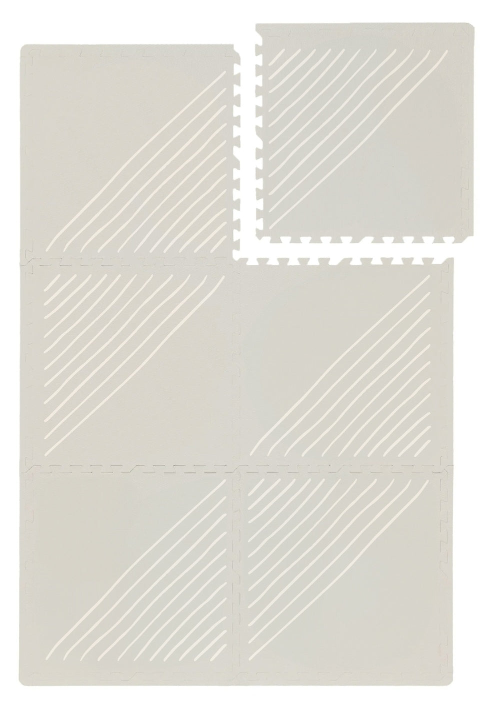 Funzy Spielmatte 'Trails' Delfin Grau 120 x 180 cm