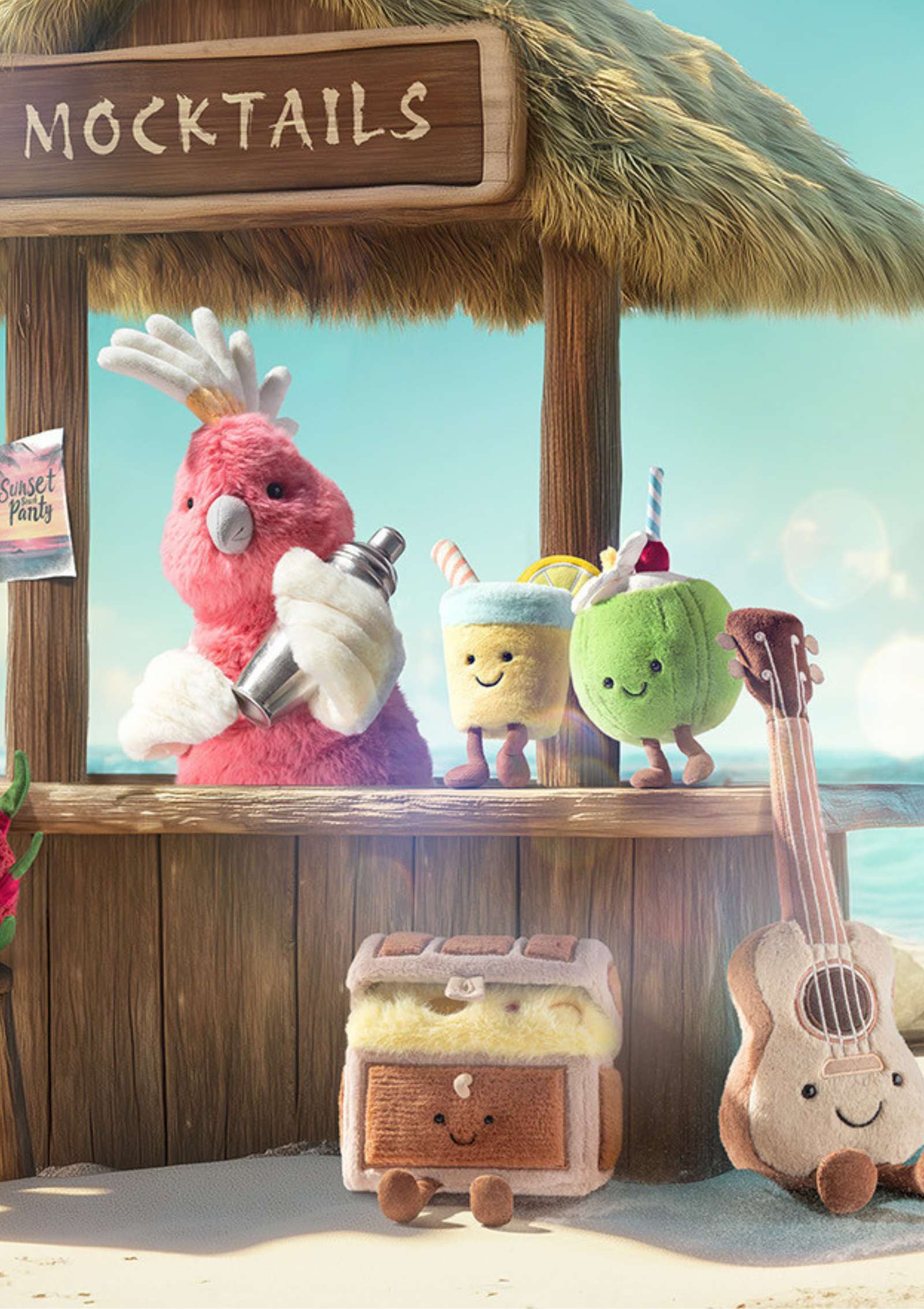 Jellycat Kokosnuss Kuscheltier 'Amuseables Aruba Coconut'