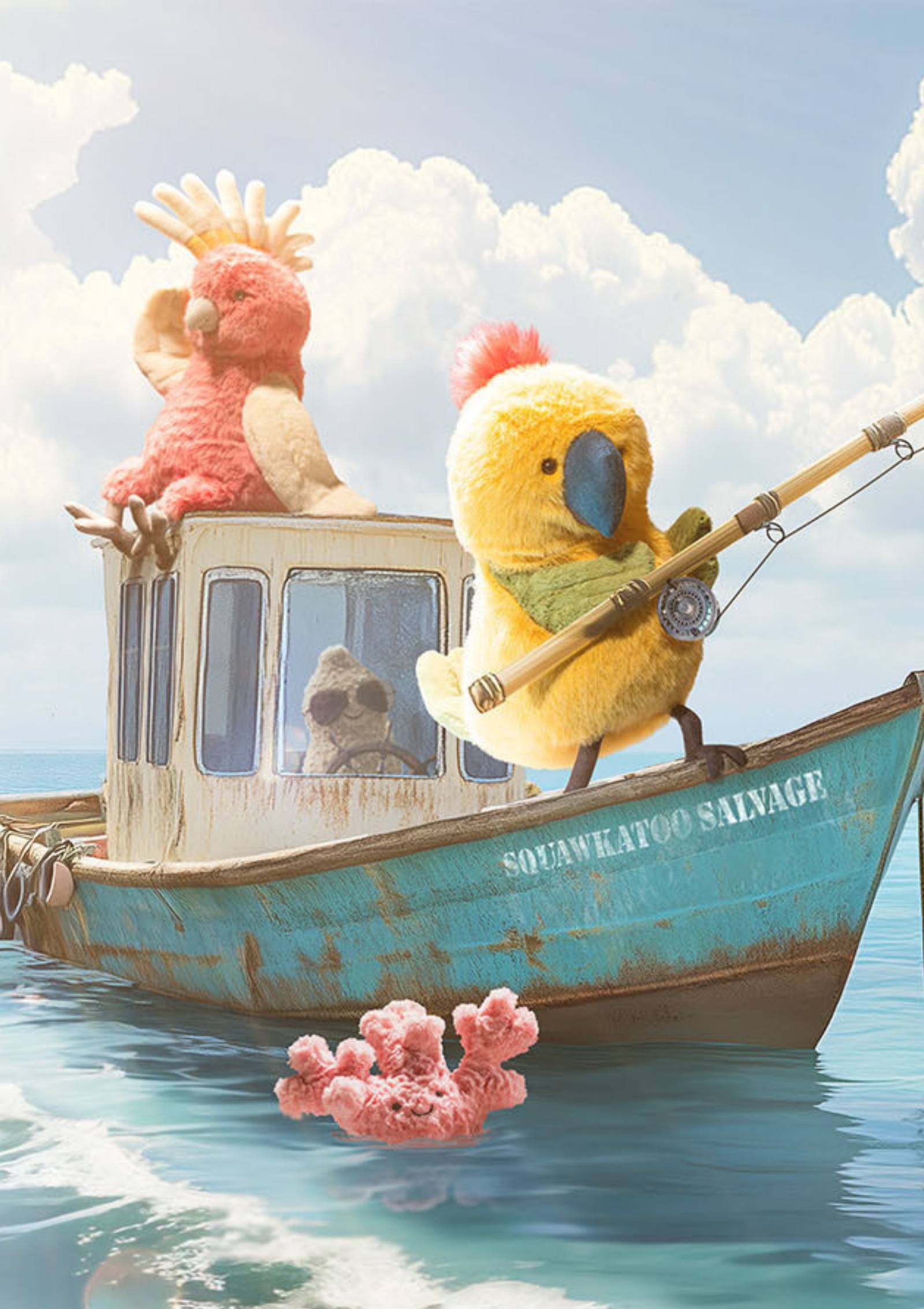 Jellycat Papagei Kuscheltier 'Budgeby Parrot'