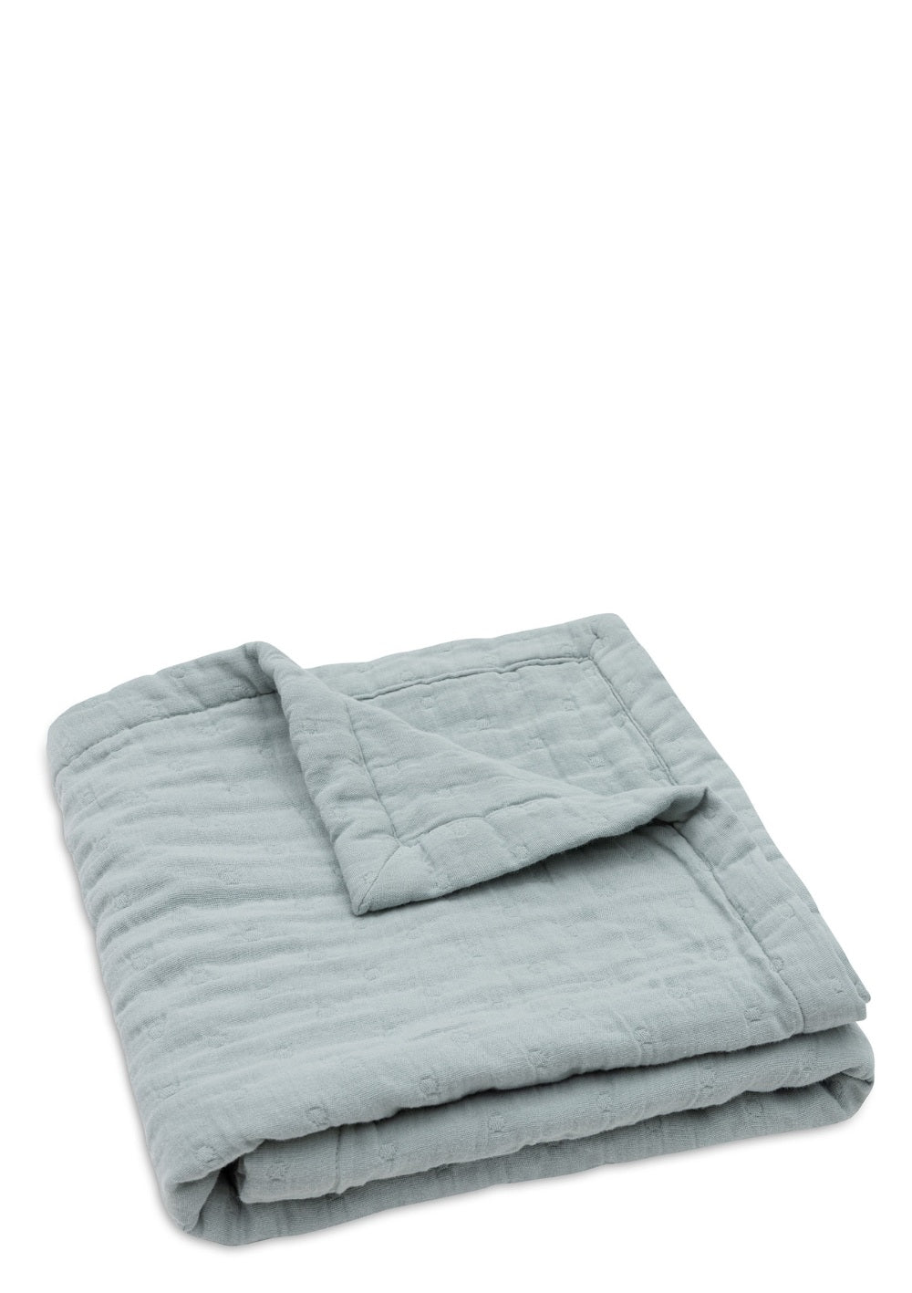 Jollein Musselin Decke 'Jacquard' Sea Green 100 x 75 cm