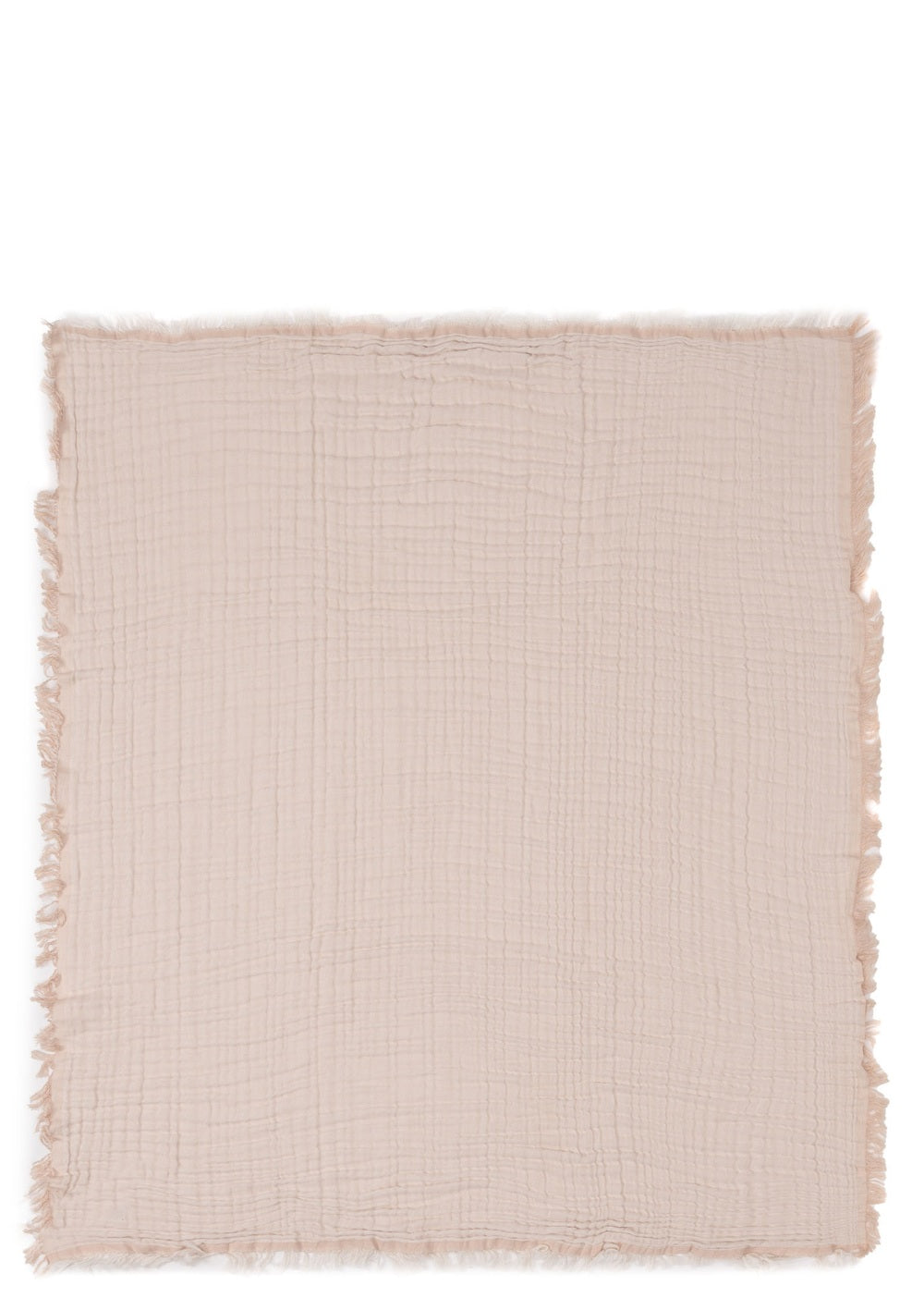 Jollein Musselin Decke 'Fringe' Moonstone 120 x 120 cm