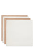 4er-Set Mulltücher Biscuit / Ivory 70 x 70 cm