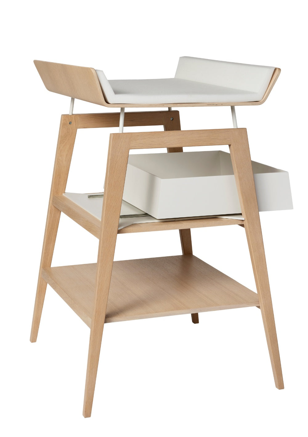 Leander Wickeltisch mit Schaumstoffpolster 'Linea' Eiche