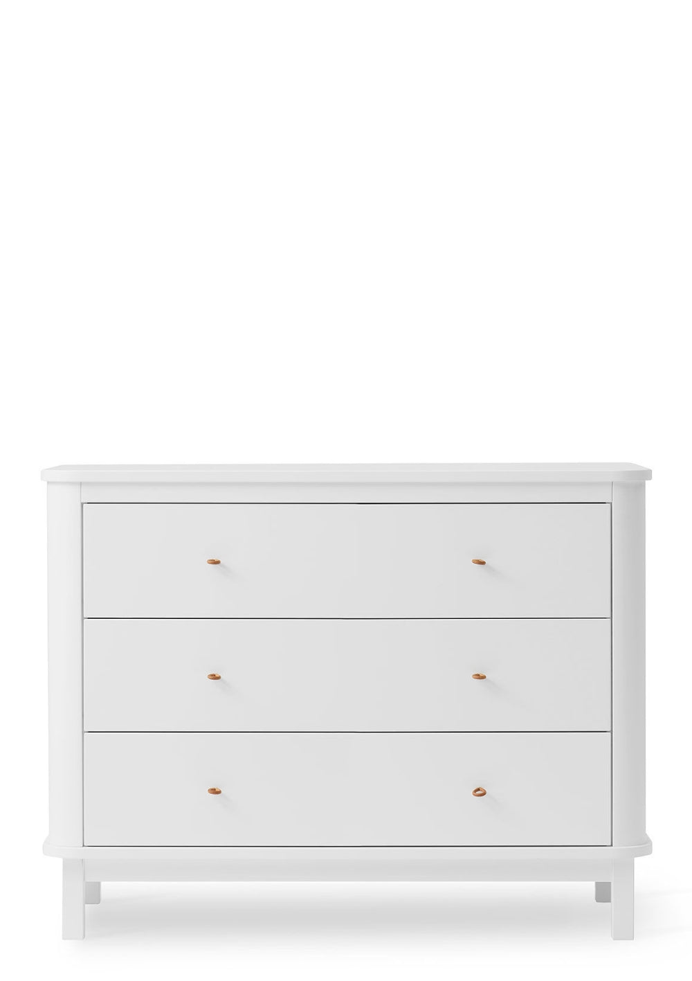 Oliver Furniture 'Wood' (Wickel-)Kommode 3 Schubladen Weiß