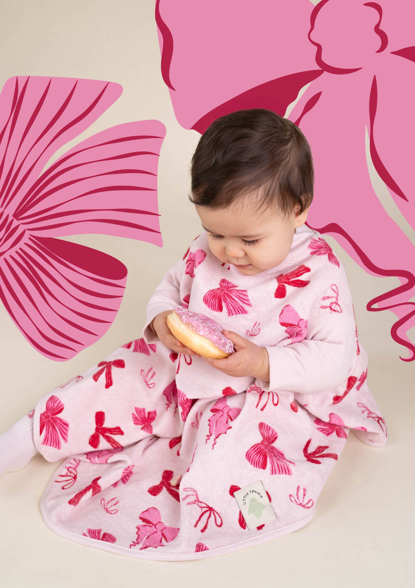 Little Casimir Lätzchen 'Boo' Pretty Pink