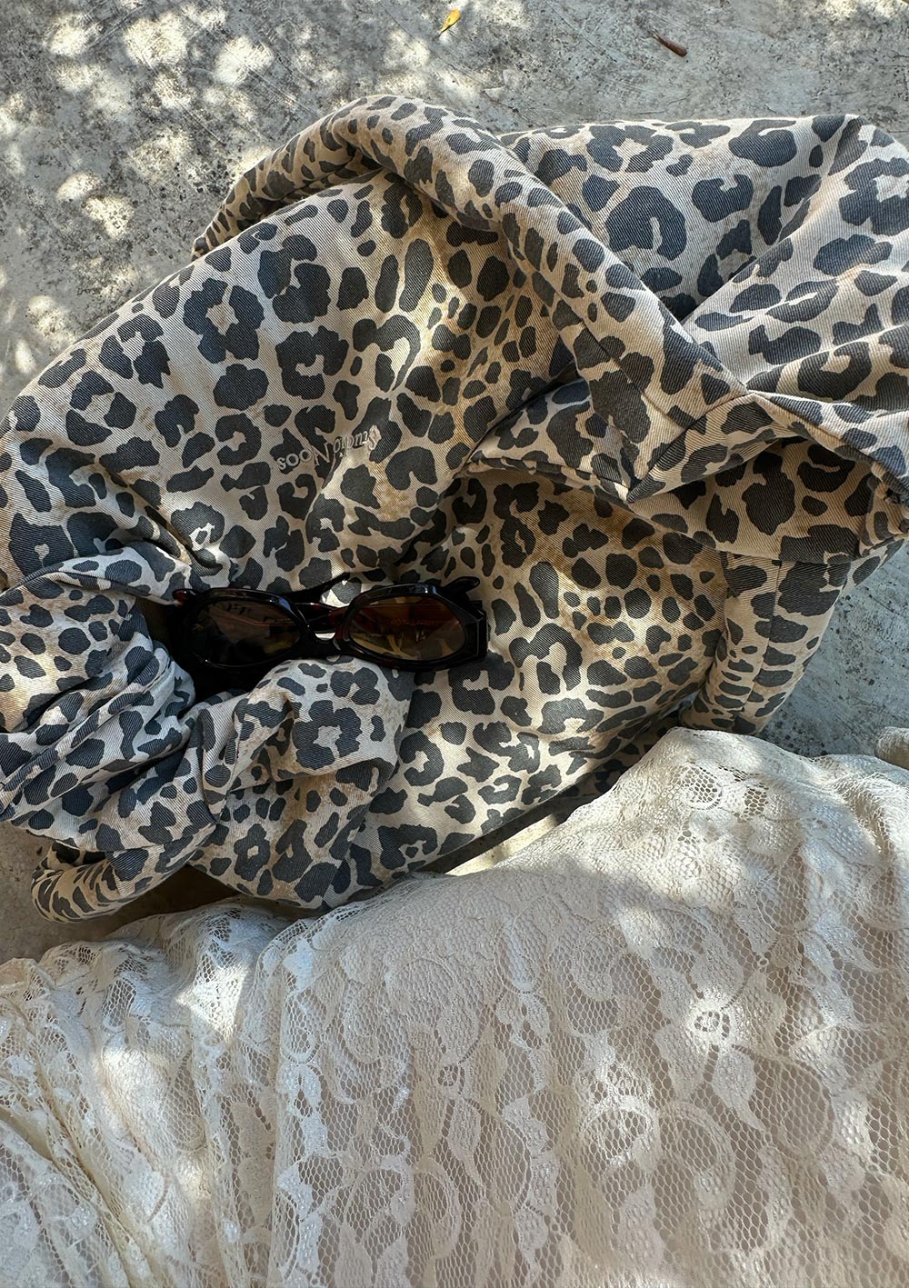 Studio Noos Tasche 'Soft Cotton Mom-Bag' Leopard