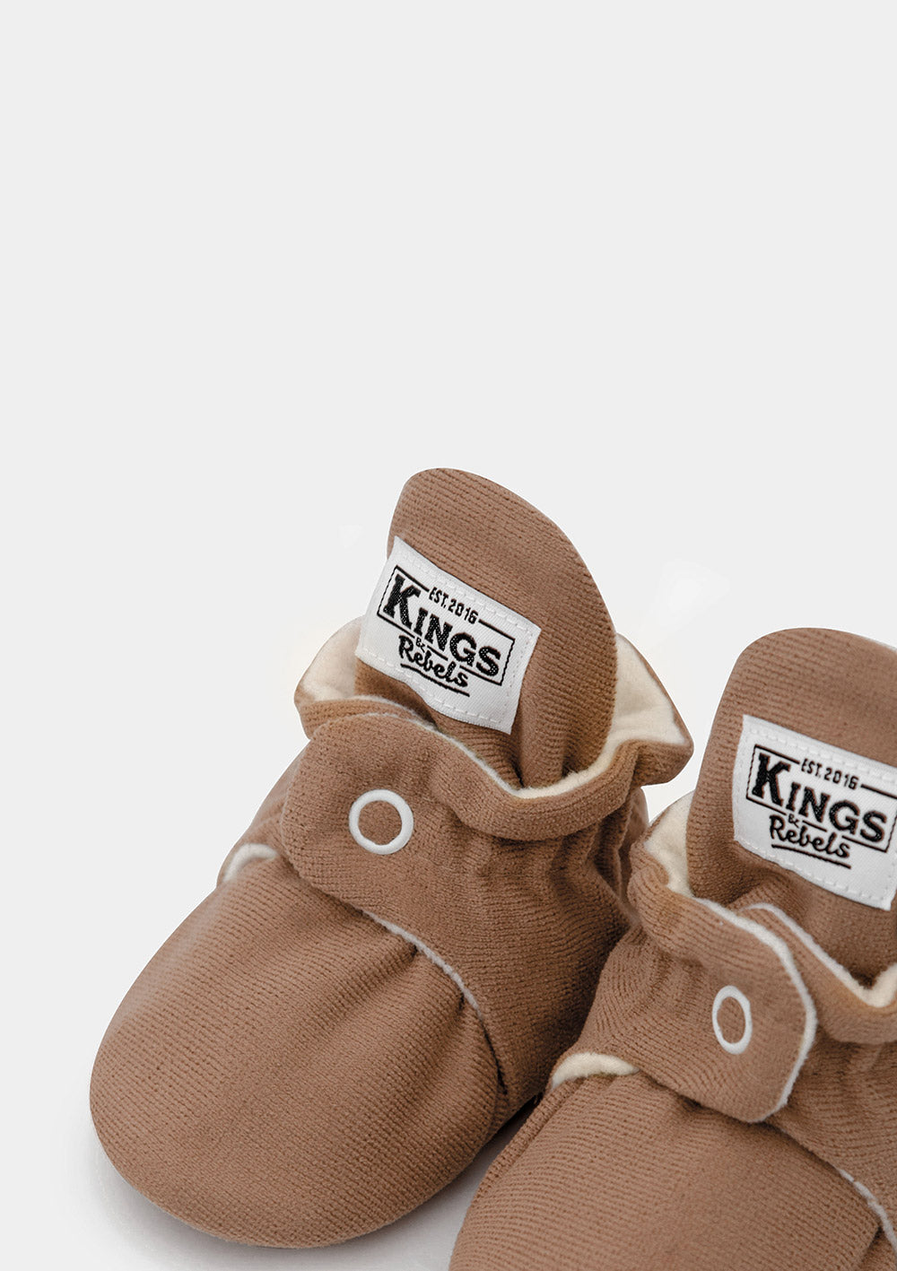 Kings&Rebels Baby Booties Gamuza Mocha Newborn - 6 Monate