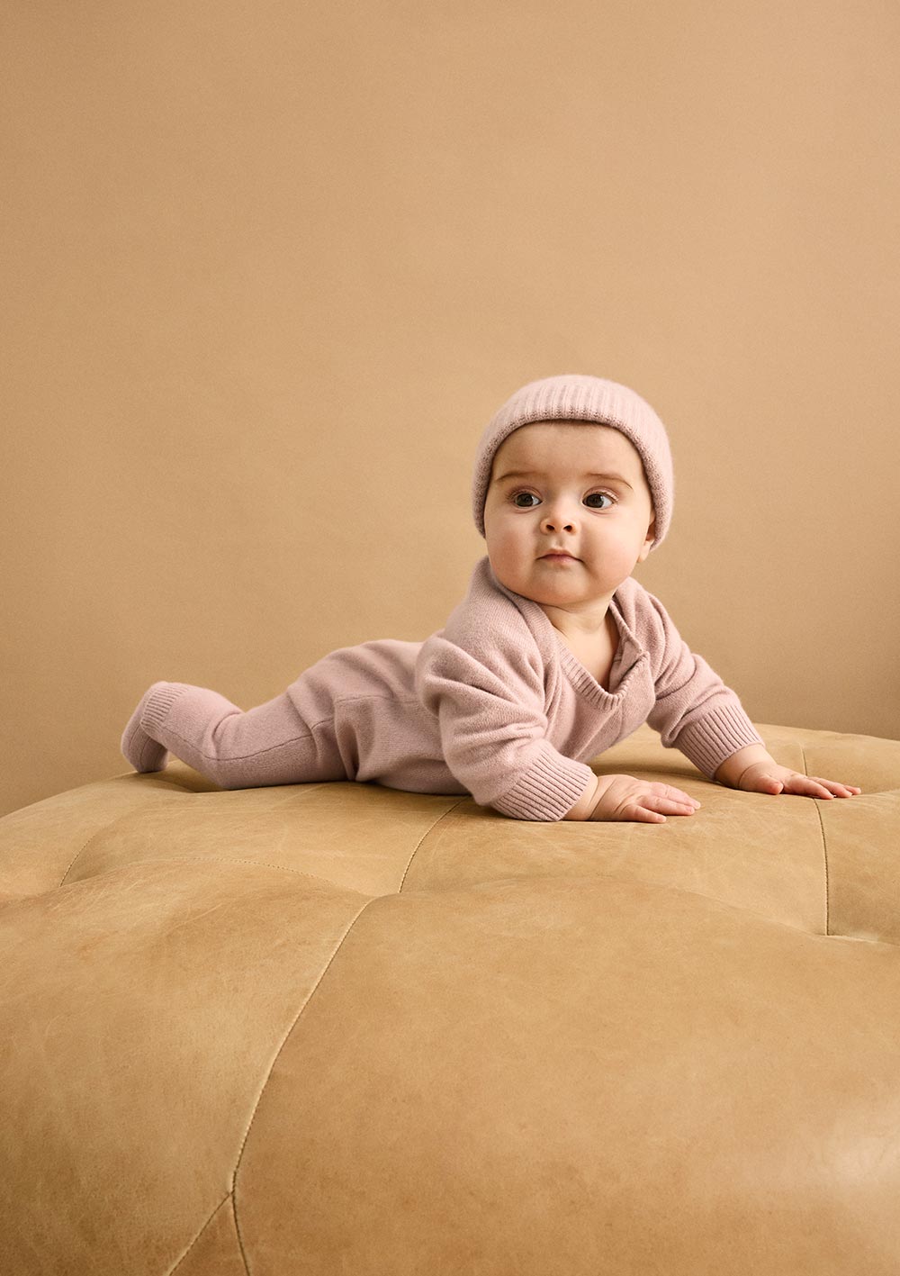 nuna Cashmere Strampler dusty mauve Baby