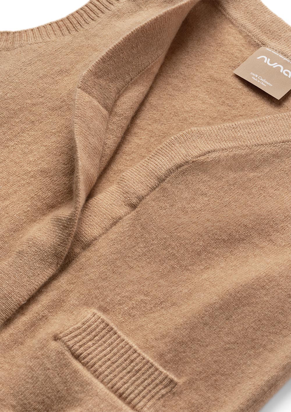 nuna Cashmere Weste tan