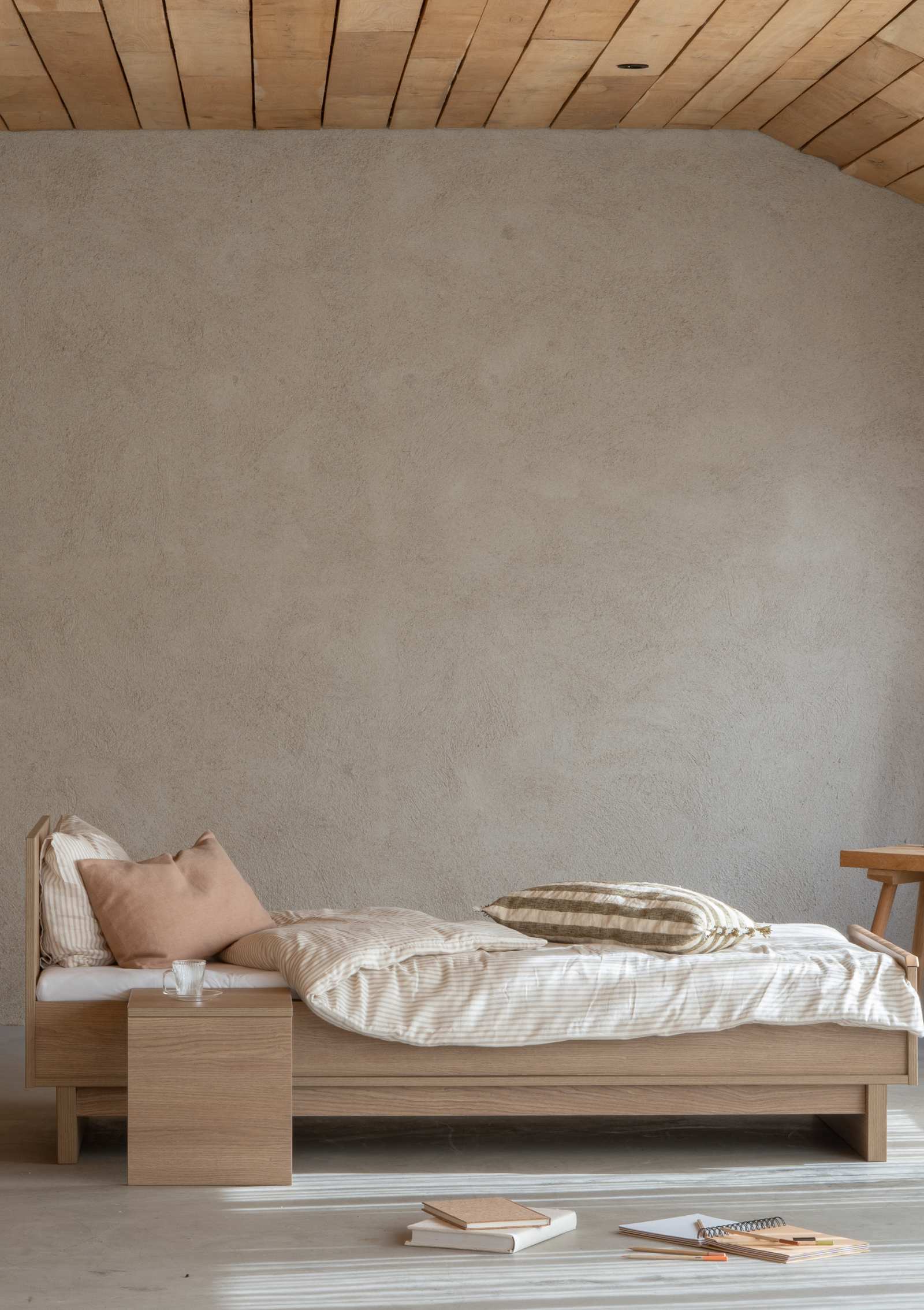 Quax Junior Erweiterungsset 'Kyo' Honey Ash – Jugendbett mit Nachttisch