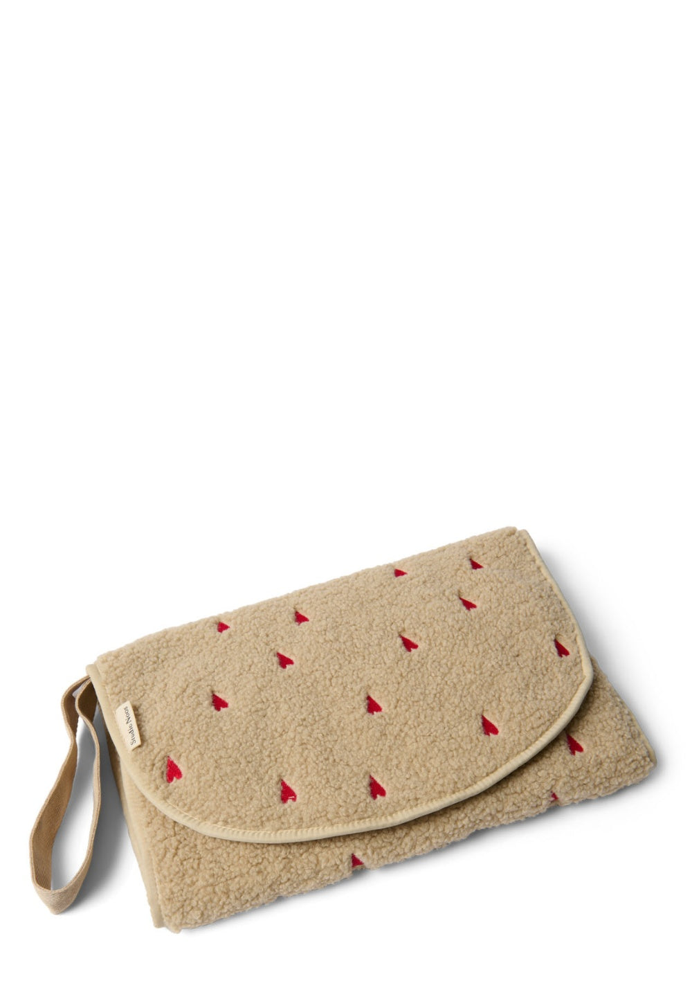 Studio Noos Wickelunterlage 'Changing Mat Plus' Ecru Hearts