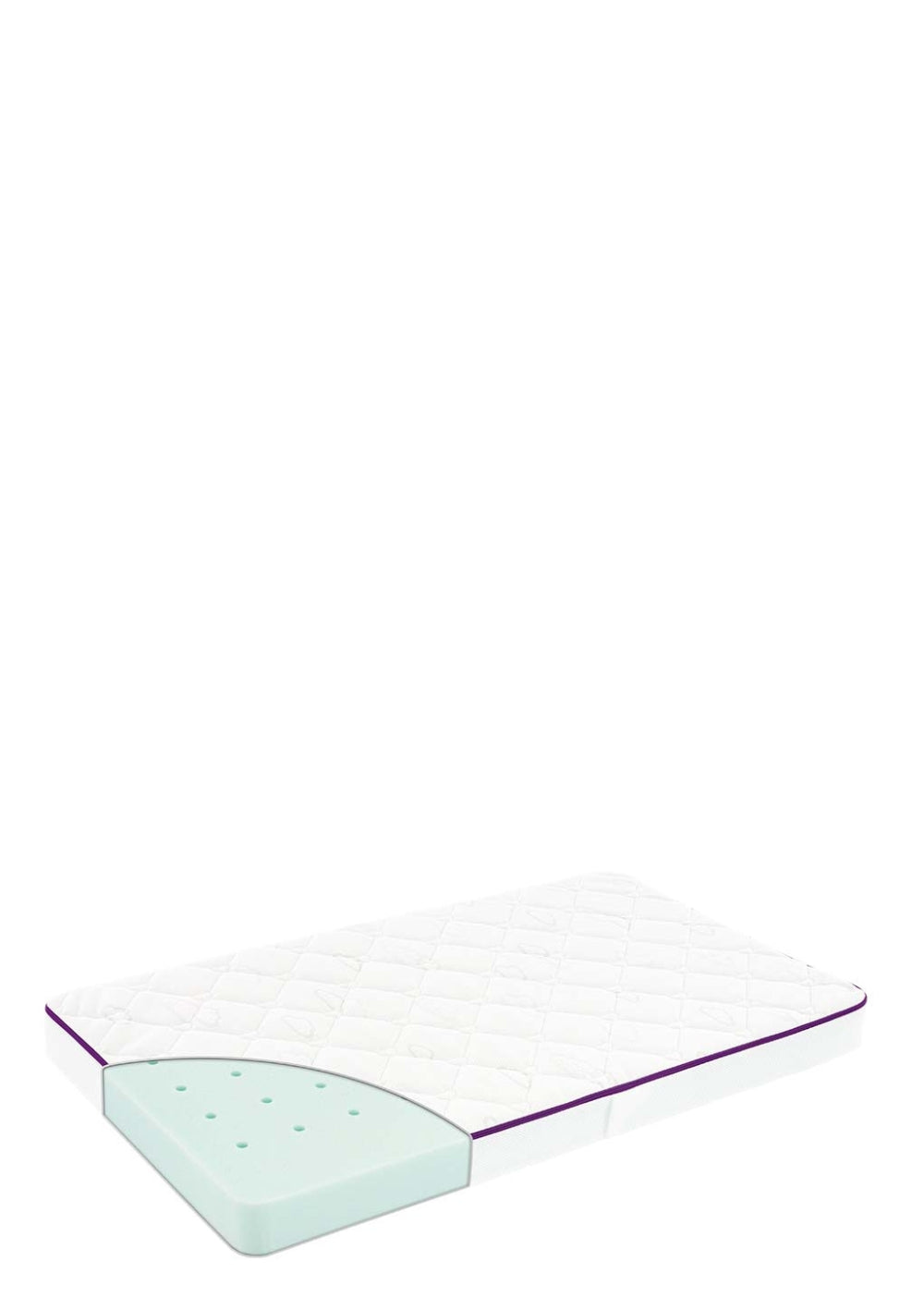 Träumeland Premium-Matratze für We Are Bitte Babybett 'Nature Baby Bed 2.0' Eiche 124,5 x 72,5 cm