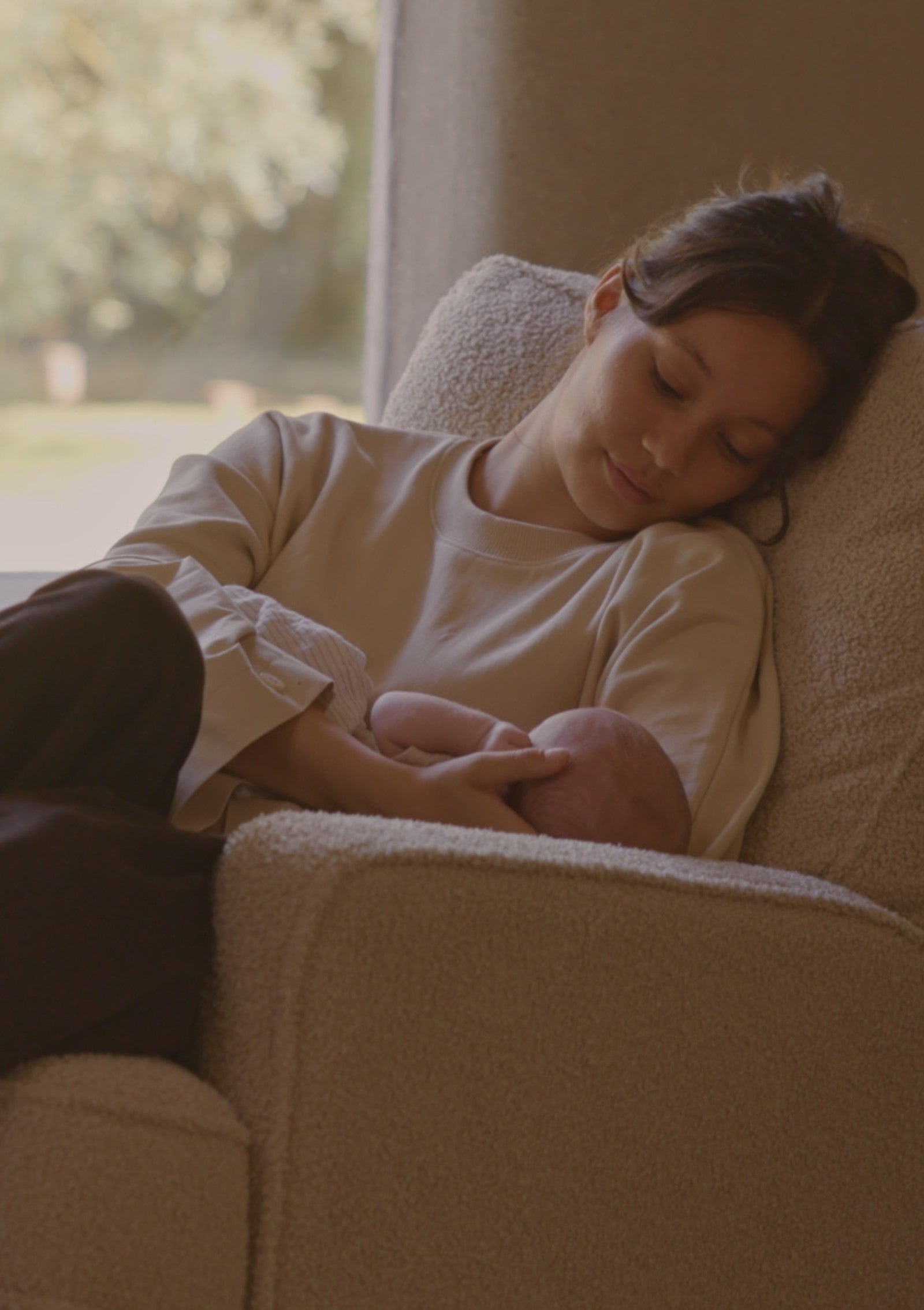 Quax Liegesessel 'Swivel & Gliding Recliner' mit manueller Relax-Funktion Teddy Taupe