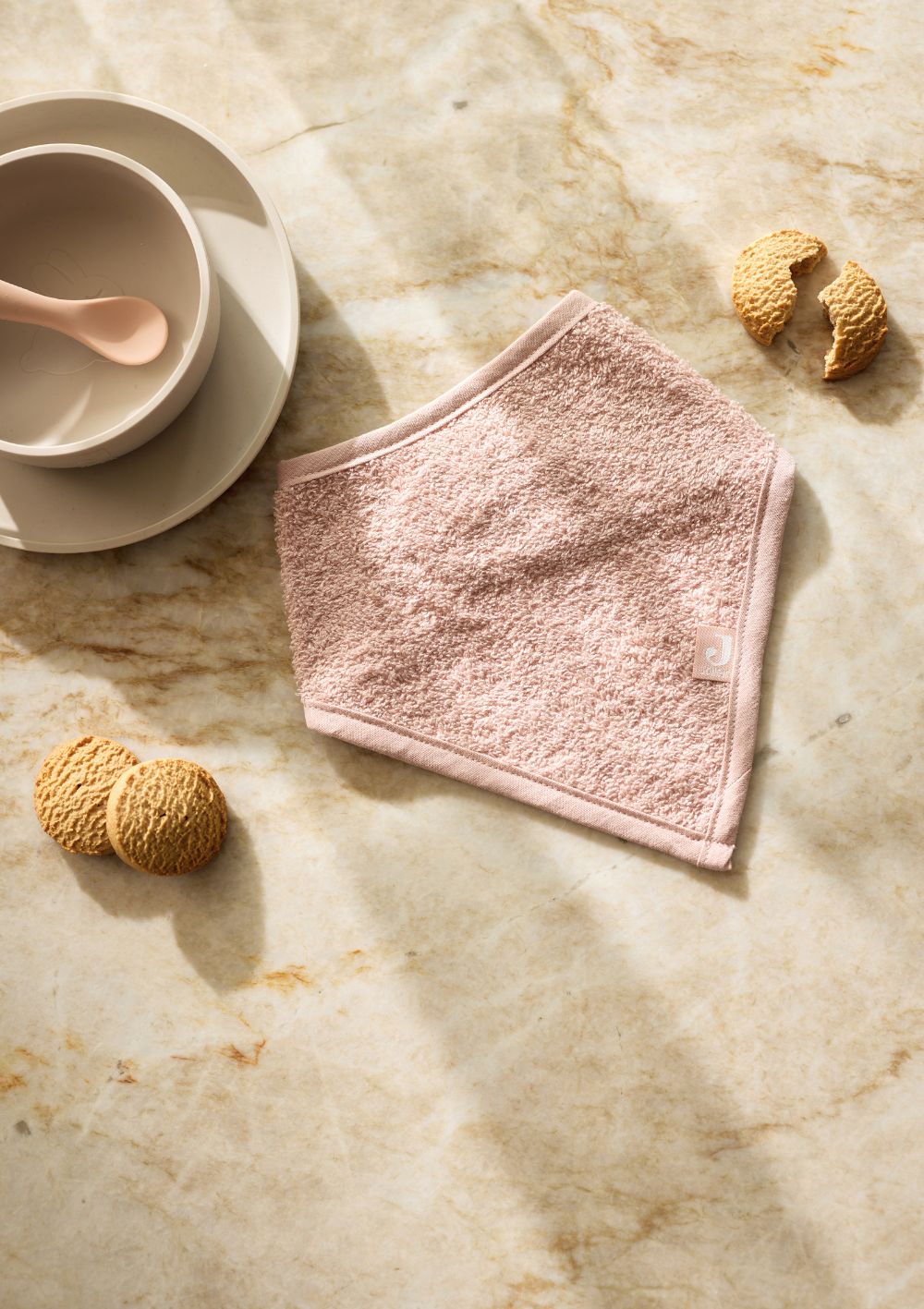 Jollein 2er-Set Frottee Bandana Lätzchen Wild Rose