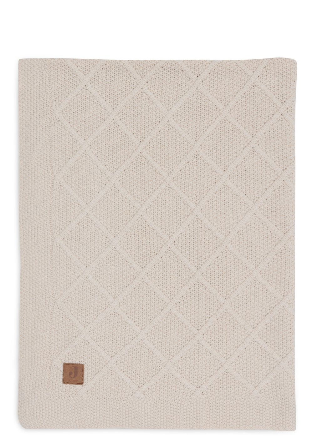 Jollein Decke 'Check Knit' Oatmeal 150 x 100 cm