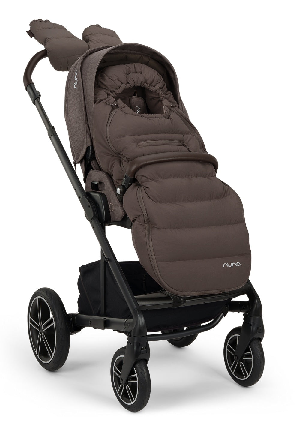 Nuna Fußsack inklusive Handschuhe Chestnut