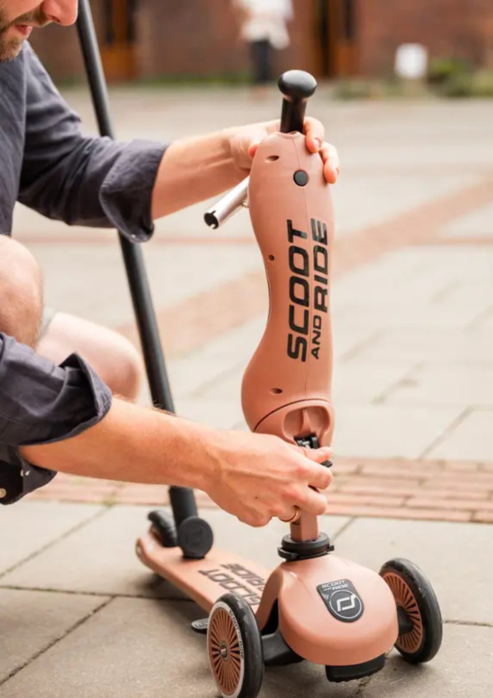 Scoot and Ride 2in1 Kickboard 'Highwaykick 1 Push & Go' mocha