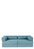 Family Sofa Cord Lagune Blau