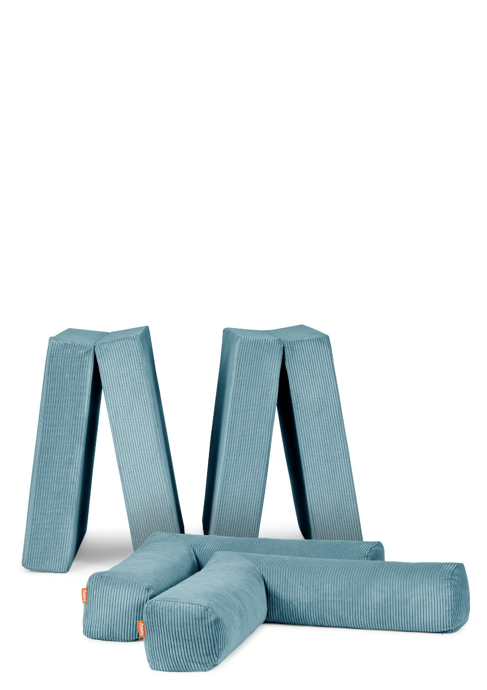 Funzy Family Sofa Cord Lagune Blau