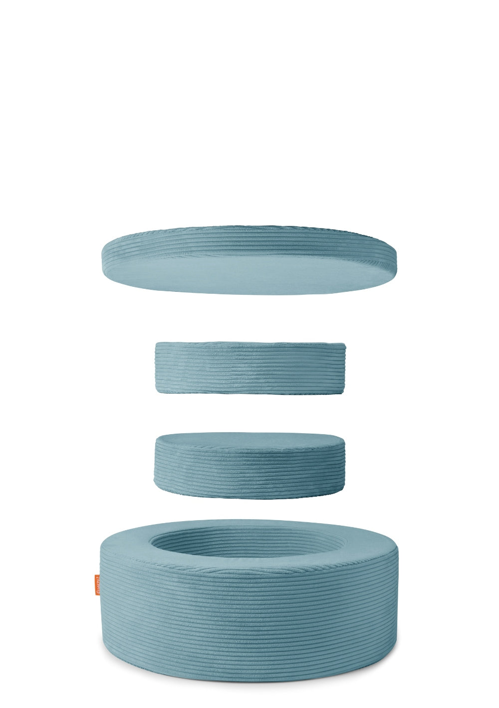 Funzy Donut Cord Lagune Blau