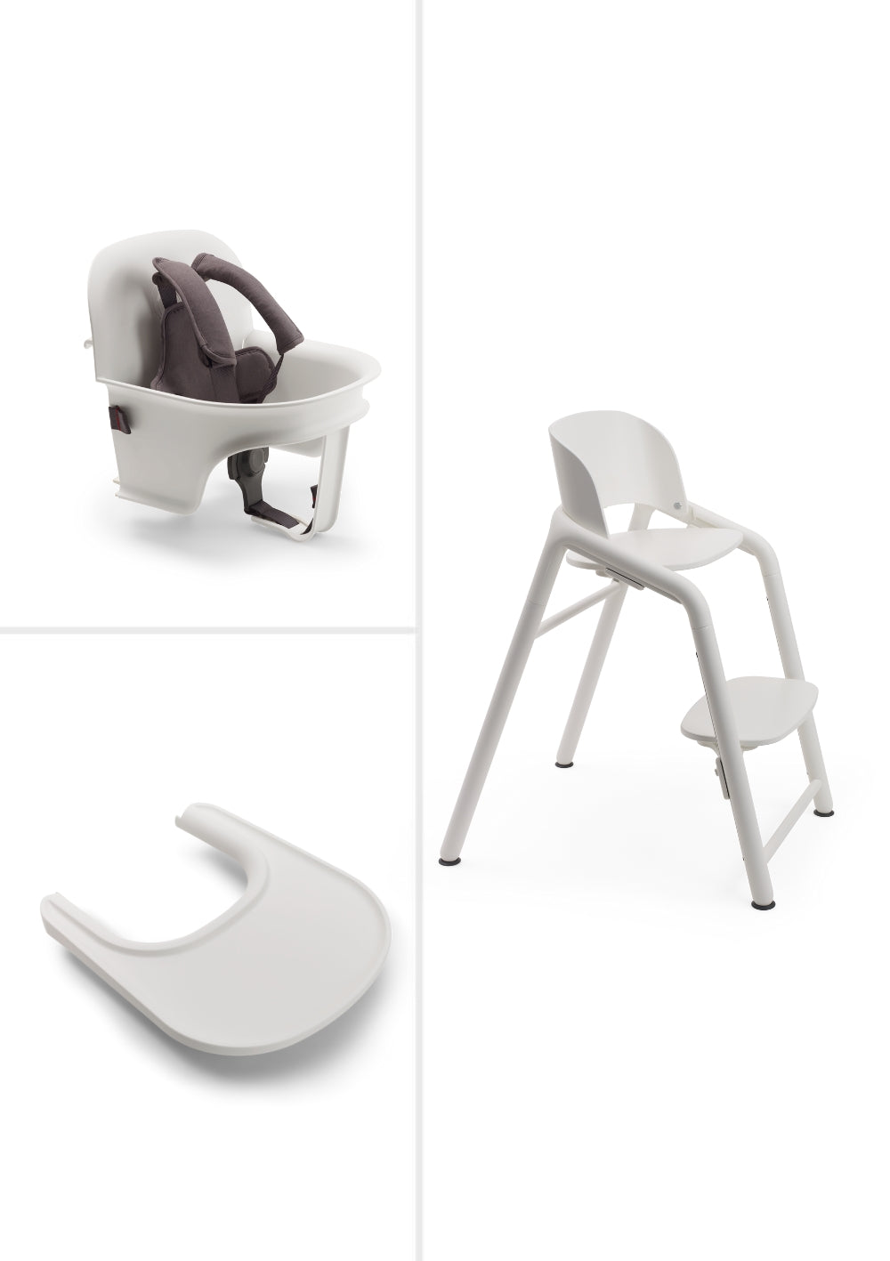 Bugaboo Komplettes Hochstuhl-Set 'Giraffe' Weiß