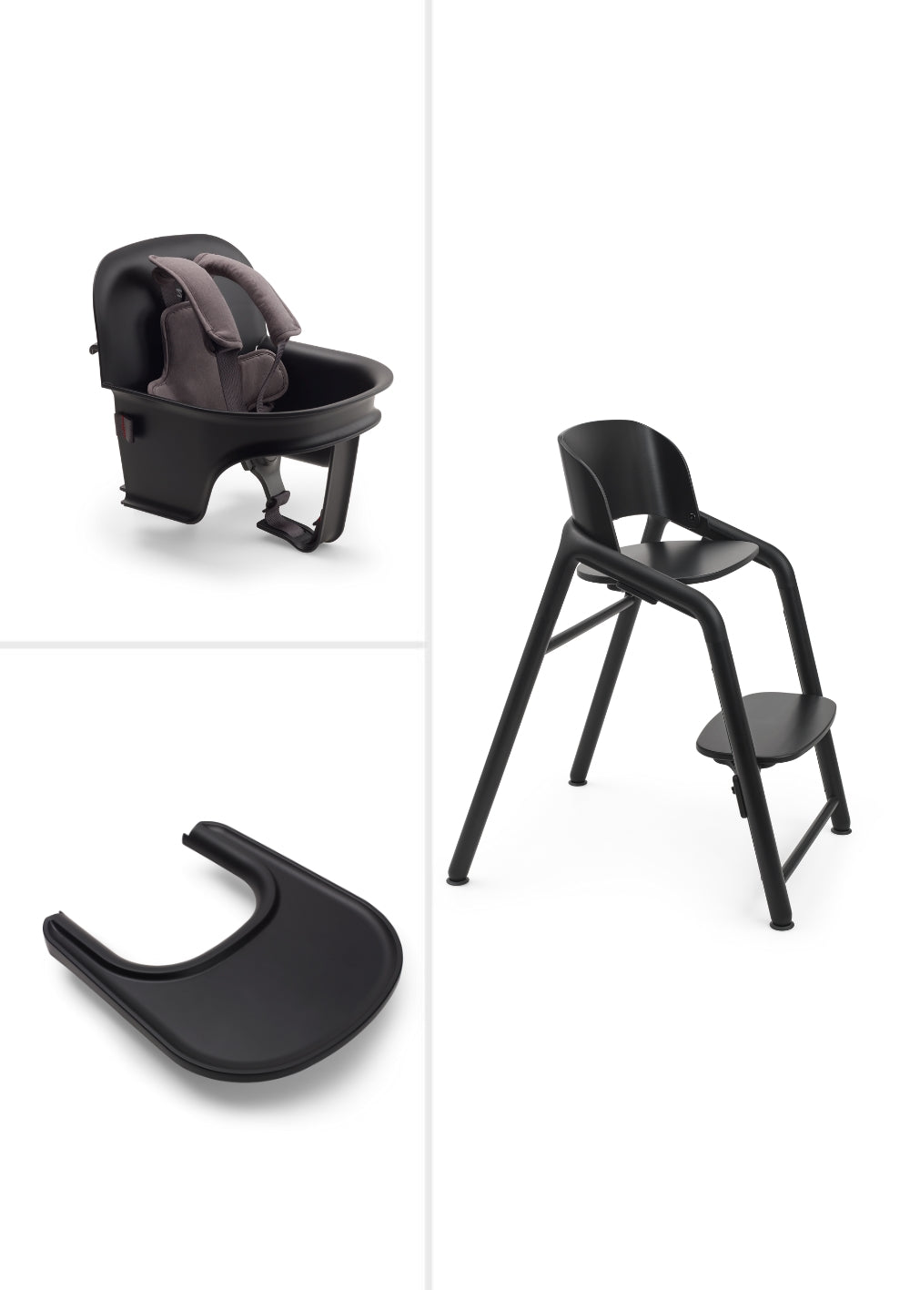 Bugaboo Komplettes Hochstuhl-Set 'Giraffe' Schwarz