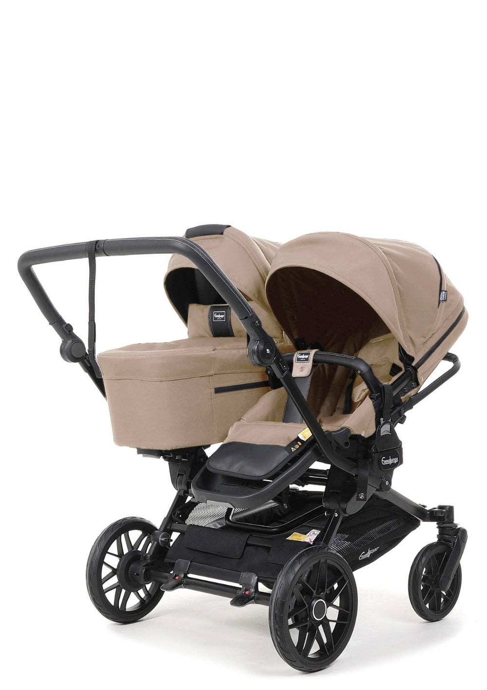 Emmaljunga Geschwisterwagen 'Double SENTO ERGO+' Urban Dune