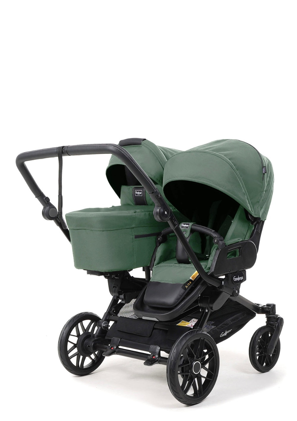 Emmaljunga Geschwisterwagen 'Double SENTO FLAT+' Urban Green