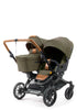 Geschwister-Kinderwagen-Set 'Double SENTO FLAT+' Outdoor Olive