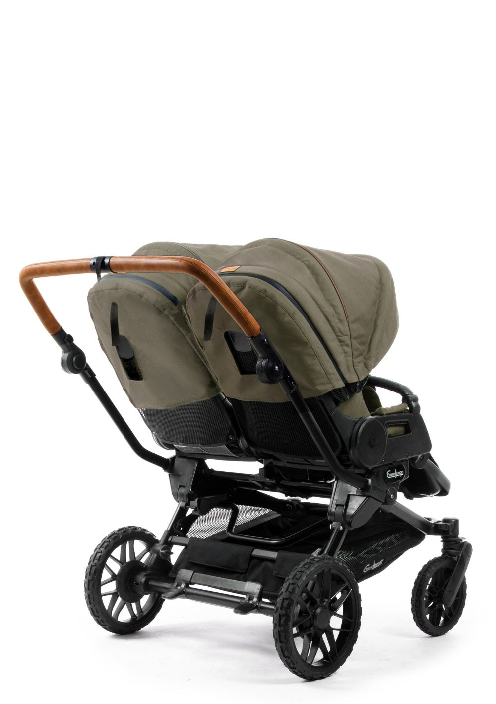 Emmaljunga Geschwisterwagen 'Double SENTO FLAT+' Outdoor Olive