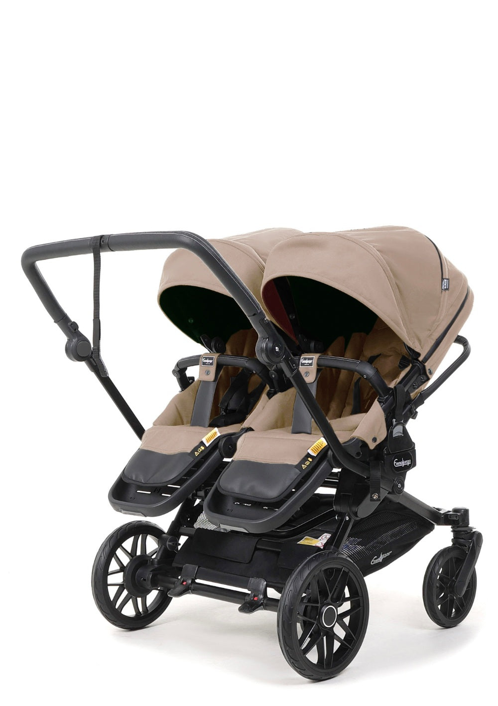 Emmaljunga Zwillingskinderwagen 'DOUBLE SENTO ERGO+' Urban Dune