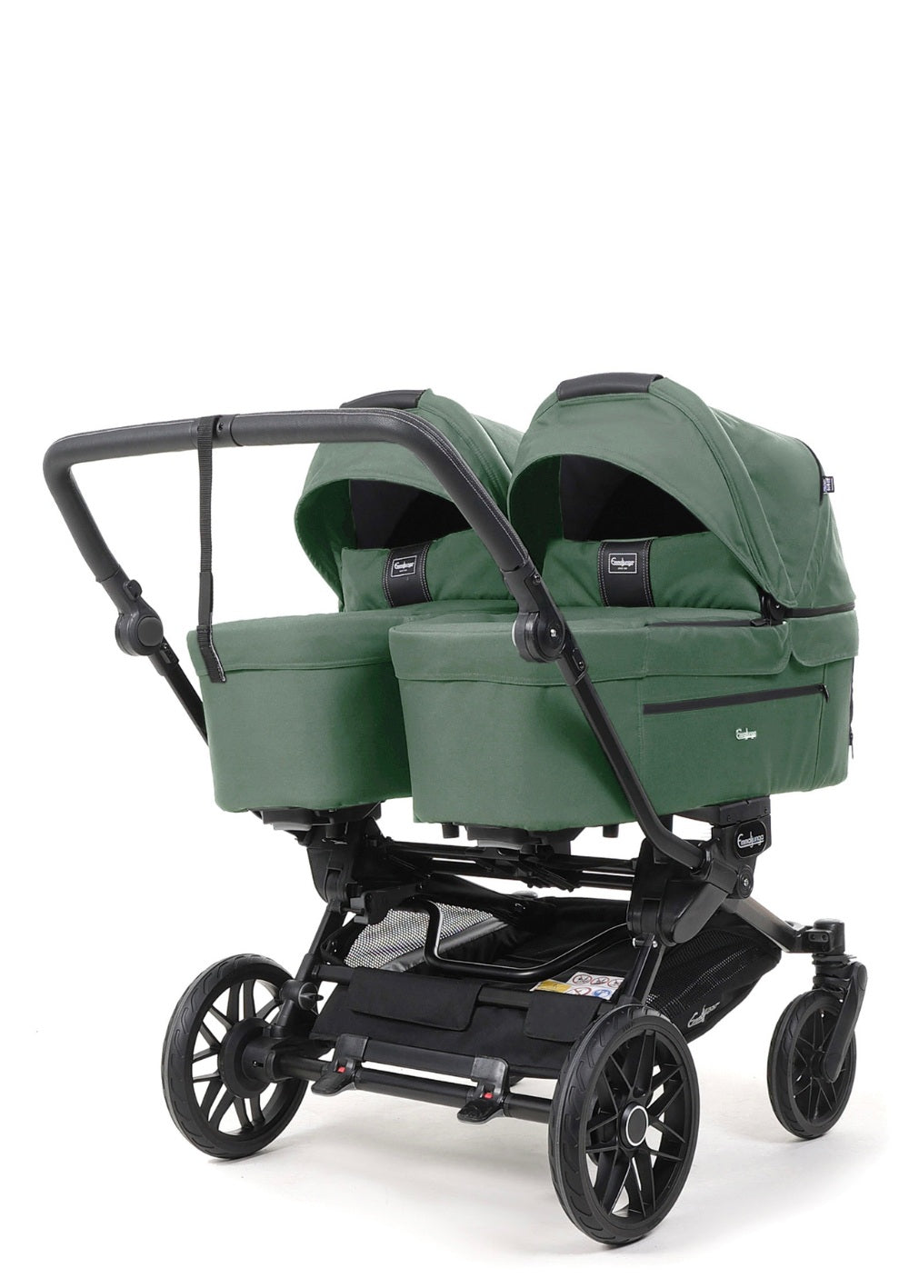 Emmaljunga Zwillingskinderwagen 'DOUBLE SENTO ERGO+' Urban Green