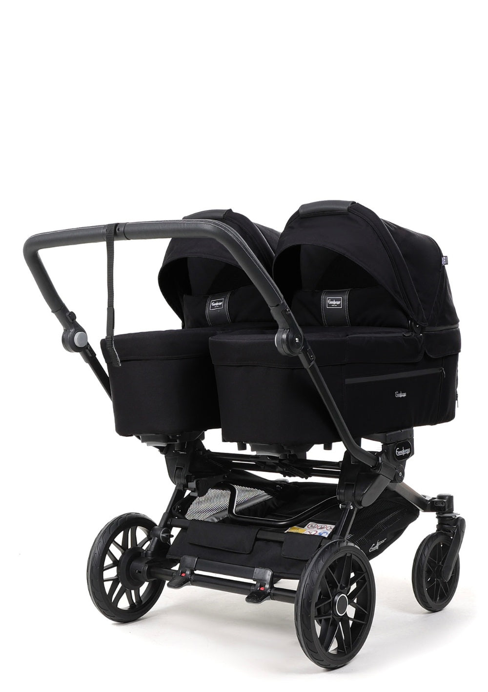 Emmaljunga Zwillingskinderwagen 'Double SENTO ERGO+' Urban Black