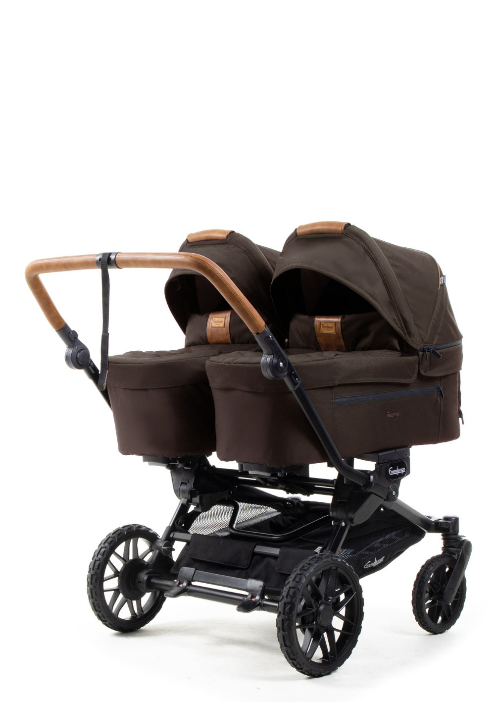 Emmaljunga Zwillingskinderwagen 'Double SENTO ERGO+' Outdoor Brown