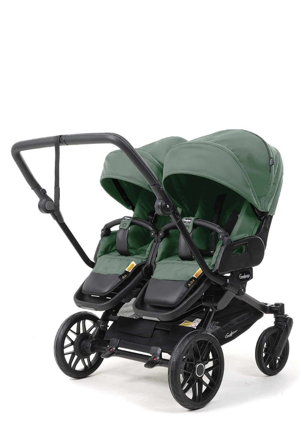 Emmaljunga Zwillingskinderwagen 'Double SENTO FLAT+' Urban Green