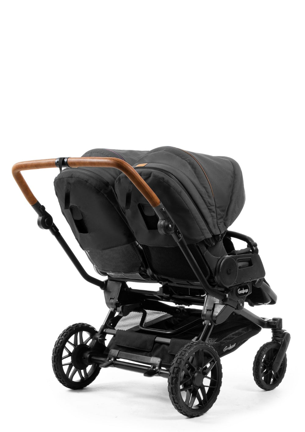 Emmaljunga Zwillingskinderwagen 'Double SENTO FLAT+' Outdoor Black