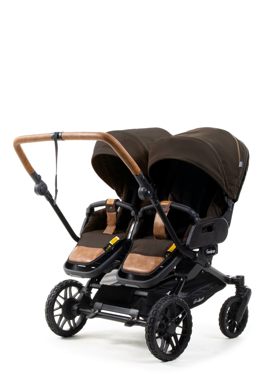 Emmaljunga Zwillingskinderwagen 'Double SENTO FLAT+' Outdoor Brown