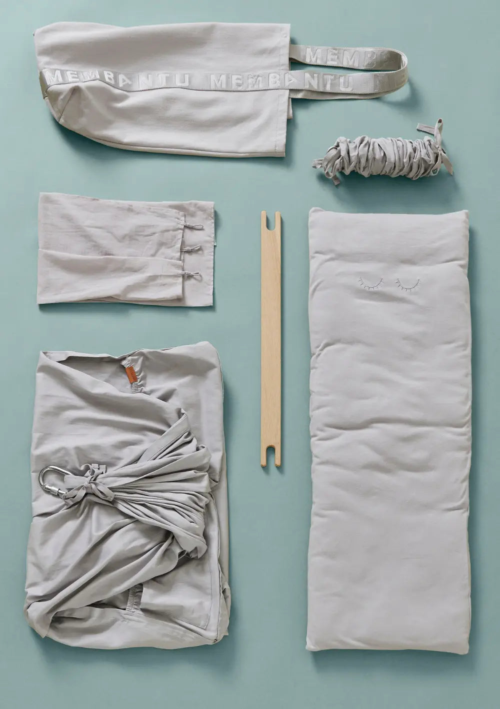 Membantu 3-tlg. Federwiegen-Set Premium Grey