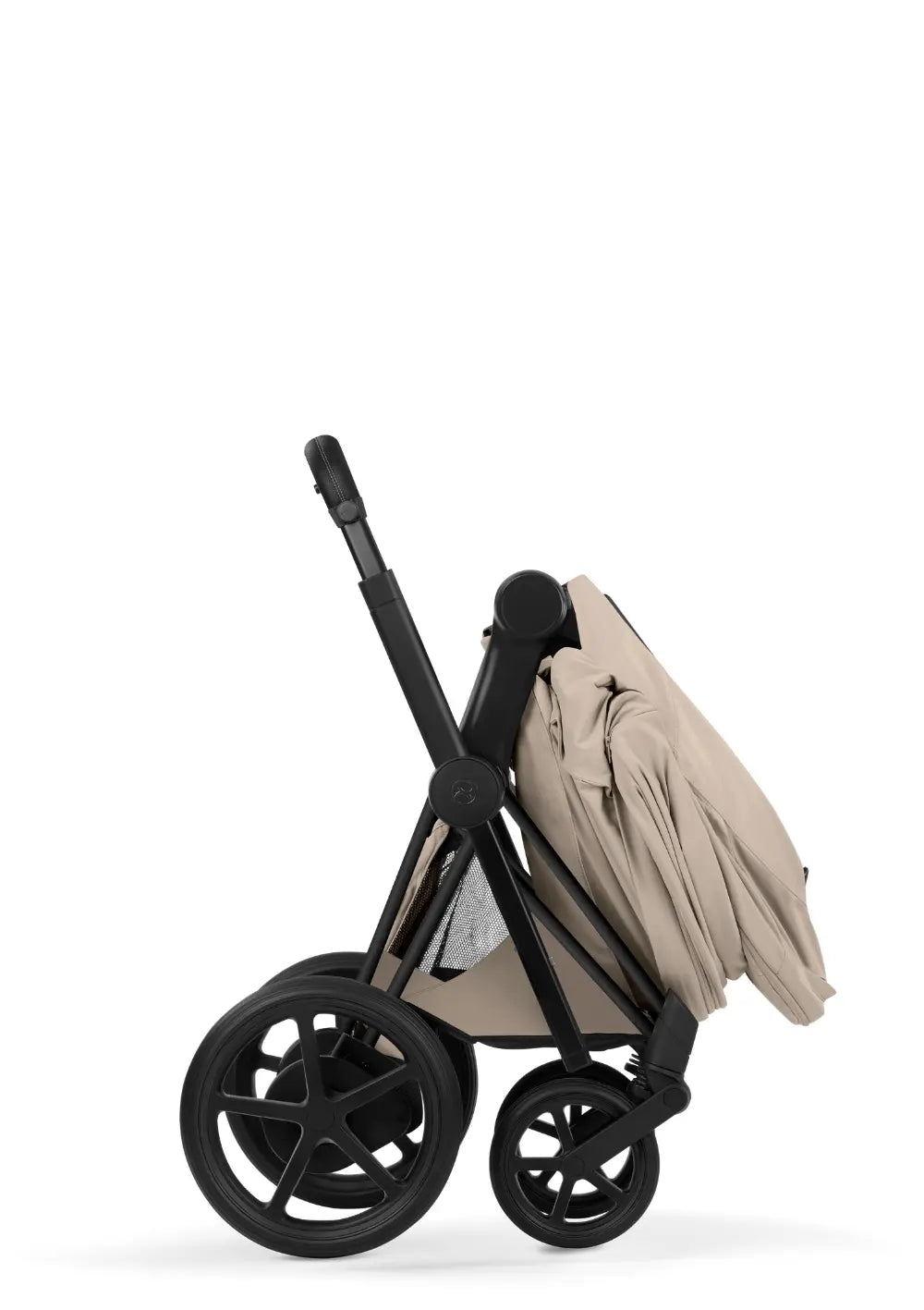Cybex Kinderwagen-Set 'e-Priam Comfort' Cozy Beige (Matt Black Frame)