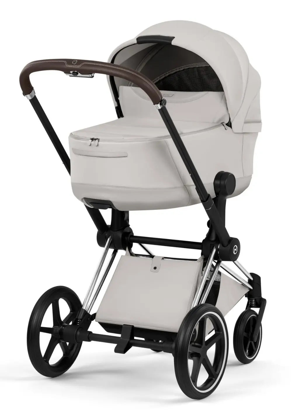 Cybex Kinderwagen-Set 'Priam Style' City Grey (Frame Chrome Brown)