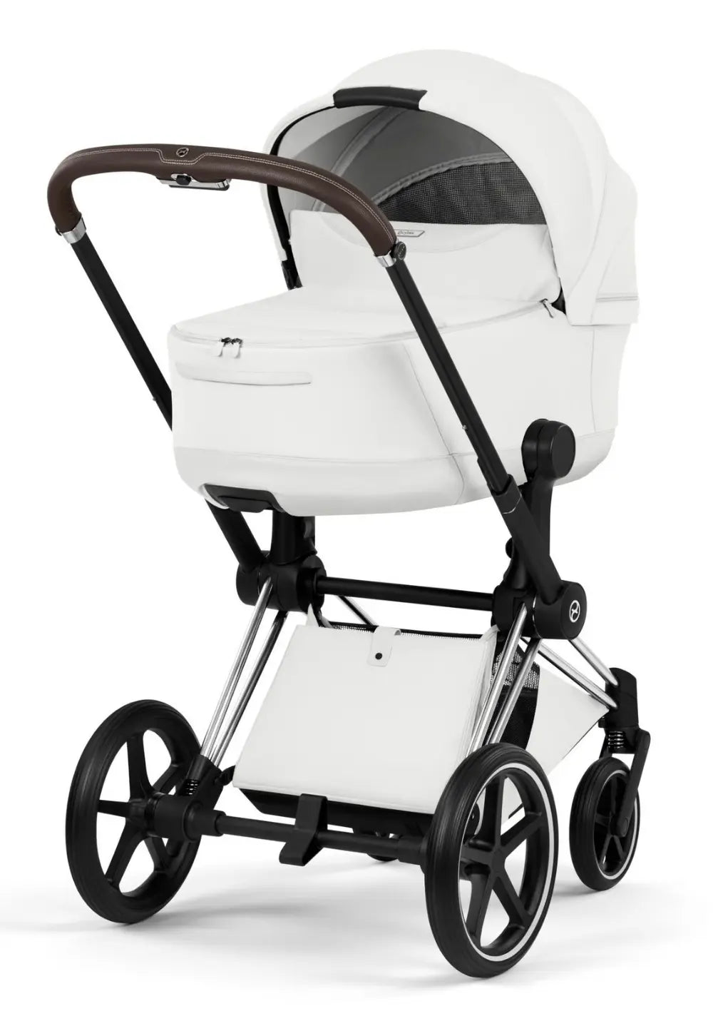 Cybex Kinderwagen-Set 'Priam Style' Off White (Frame Chrome Brown)